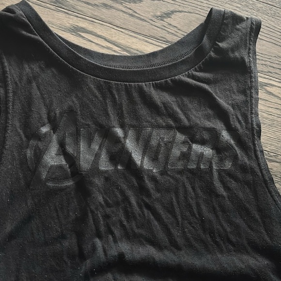 Avengers Marvel Black Muscle Shirt Sz S - Picture 5 of 9